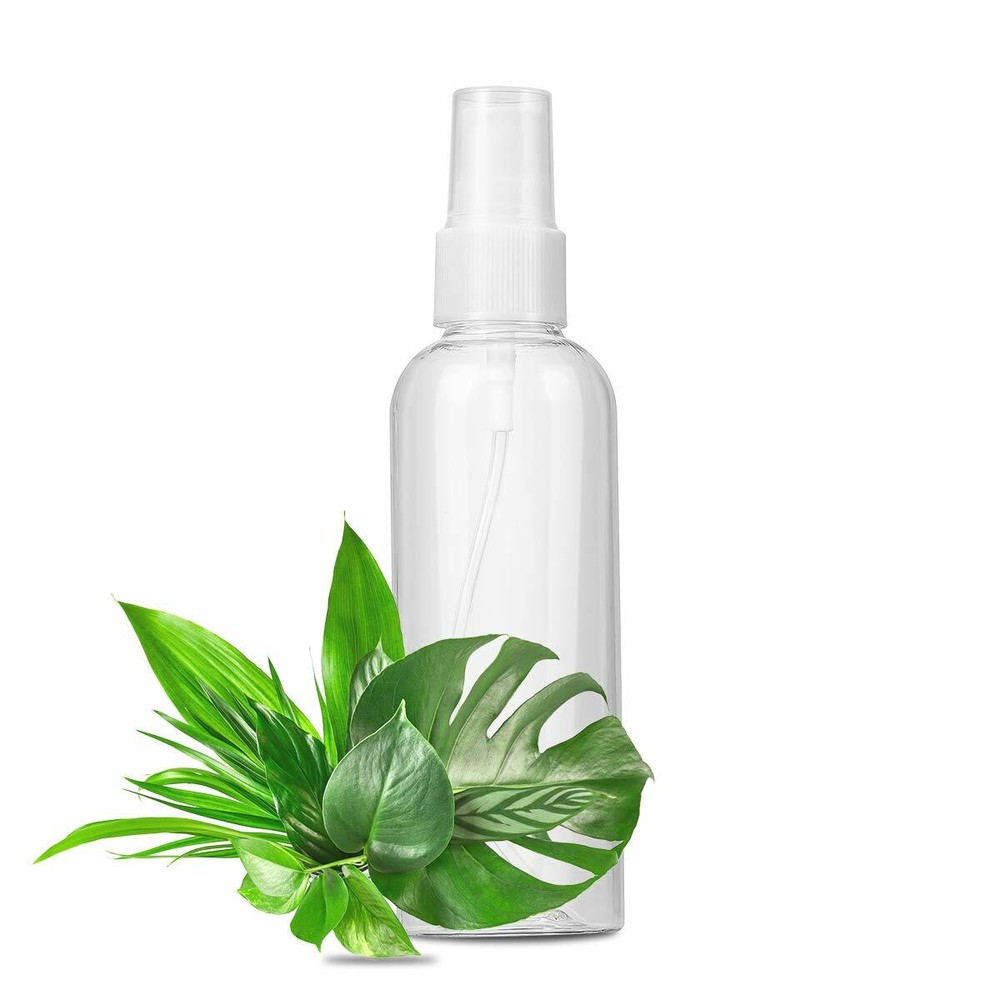 6Pack 100ml Travel Spray Bottle Plastic Transparent Perfume Empty Atomize 3.5oz
