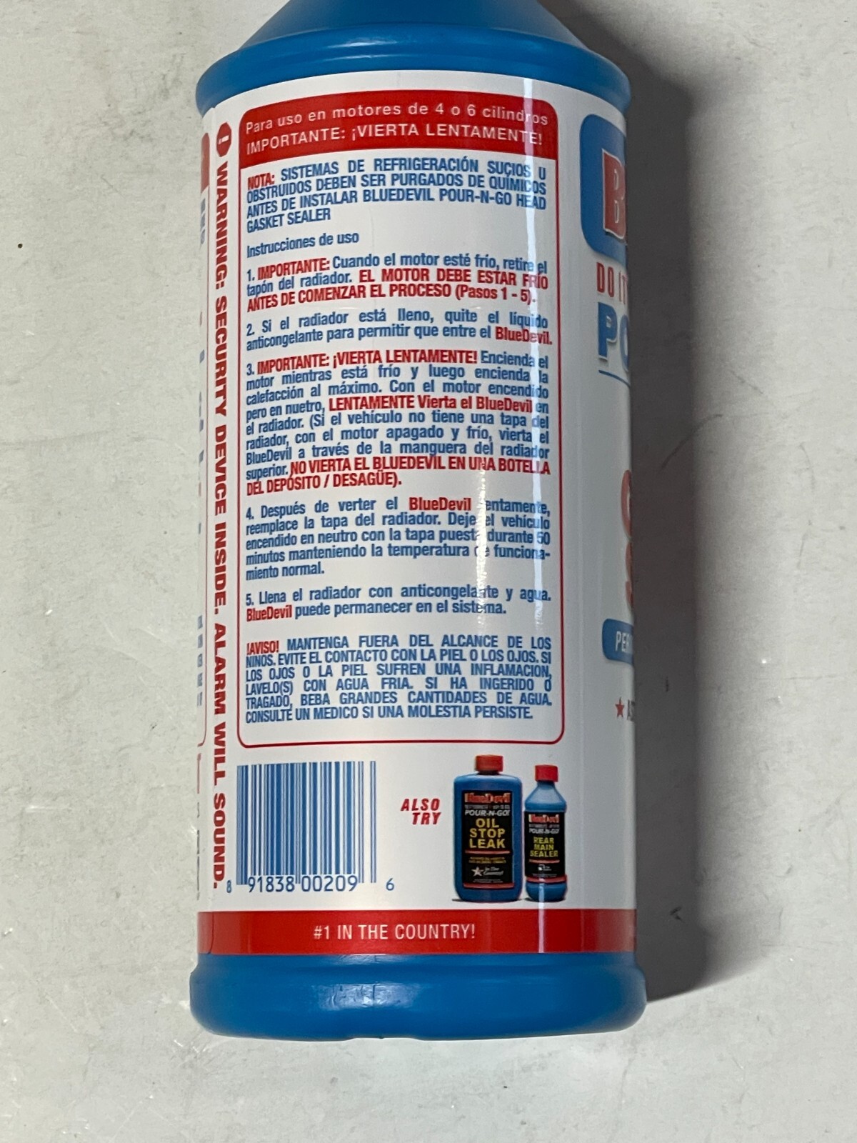 BlueDevil Head Gasket Sealer #00209 - 16 oz. Pour-N-Go! w/ 2X Sealing Power