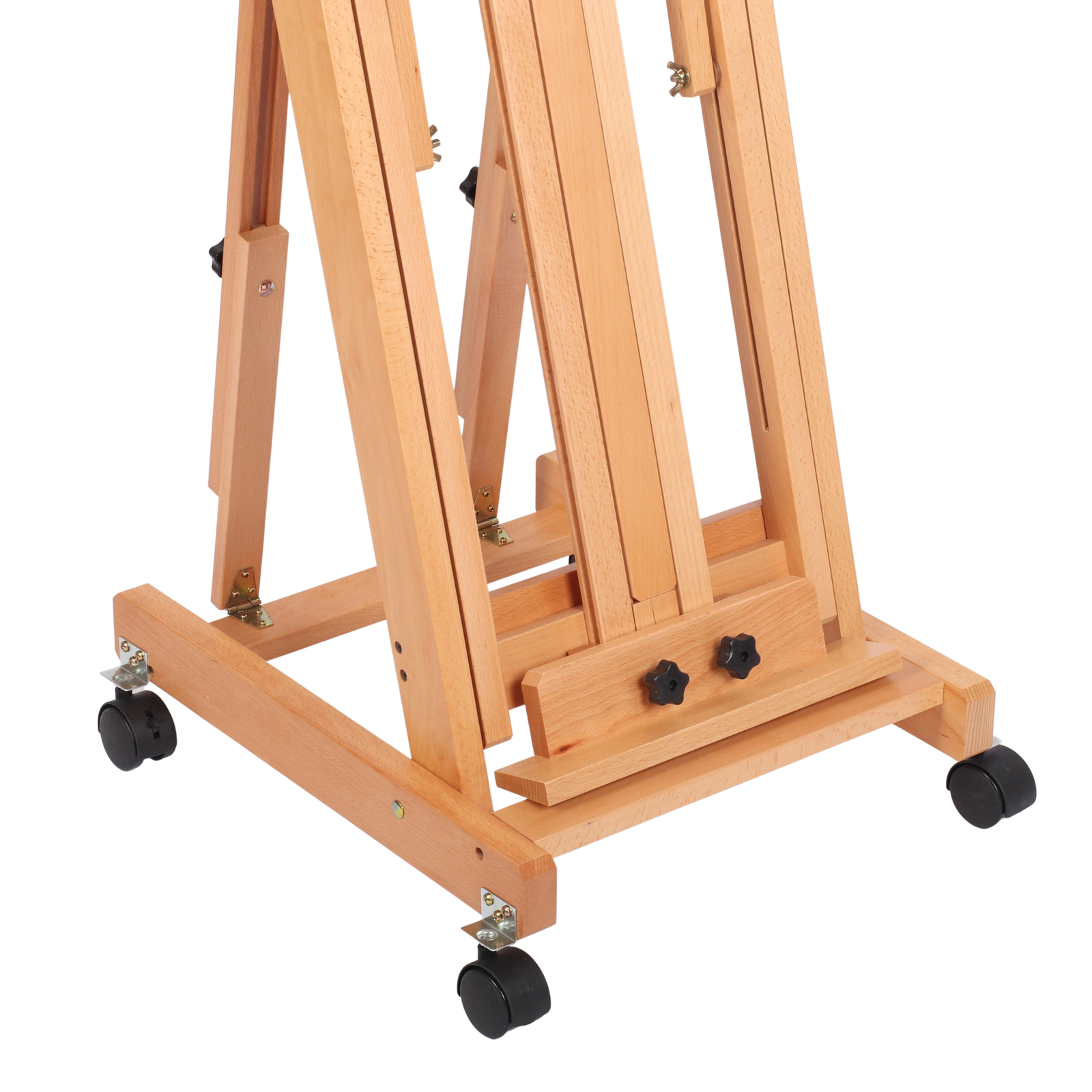 Movable Studio Easel Artist Painting Stand Beech Wood H-Frame Heavy Duty 87 In