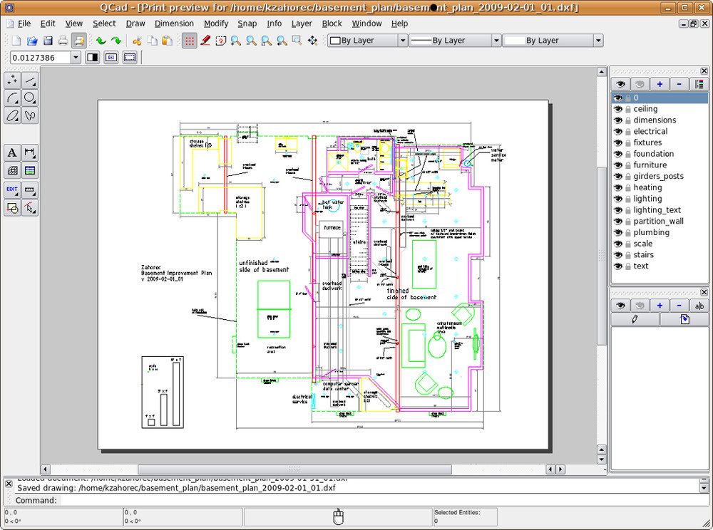 Libre Cad - 2D CAD Computer Aided Design Software Package for MAC on CD-ROM