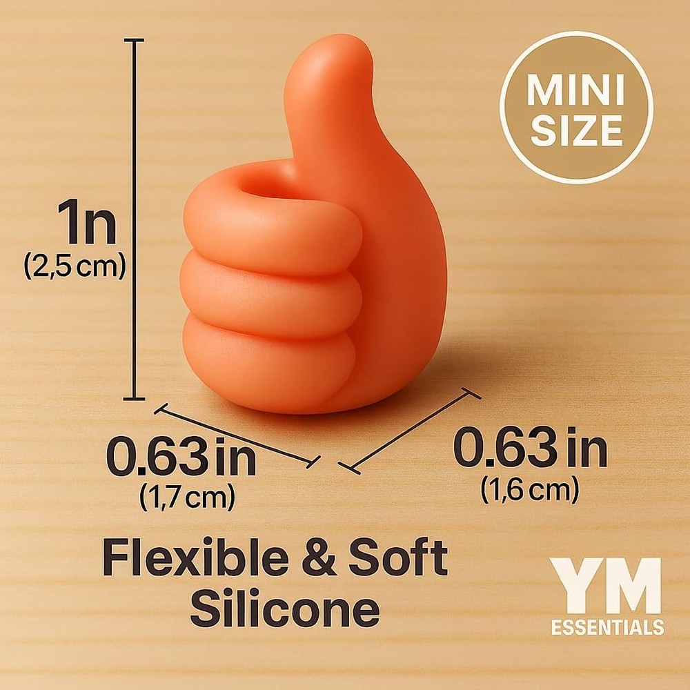 4pc Silicone Cable Clips with Strong Adhesive – Wall Hooks for Cords