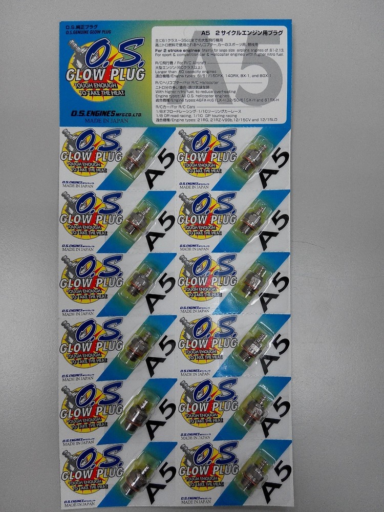 O.S  Engine Glow Plug A5 12pcs