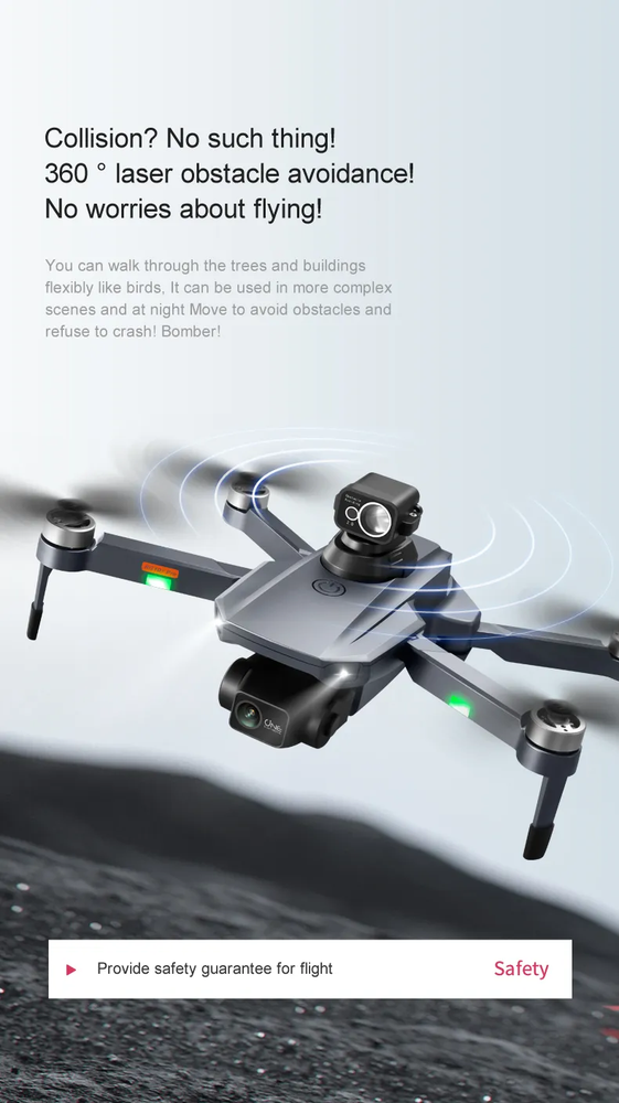 ISPEKTRUM RG101 Pro Drone 8K Camera 2-Axis Gimbal 360 Obstacle Avoidance