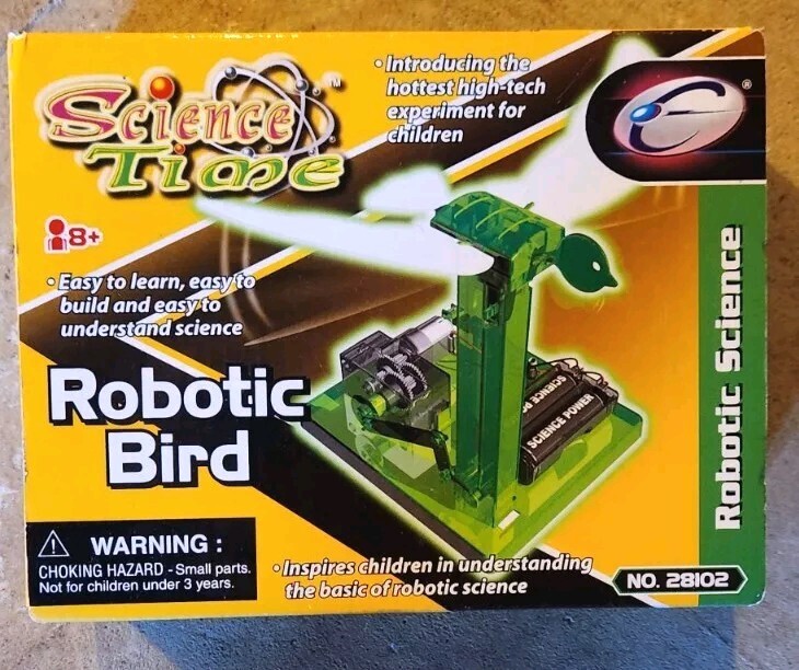 SCIENCE TIME ROBOTIC BIRD  Educational Engineering Fun Mechanics Unopened TOY