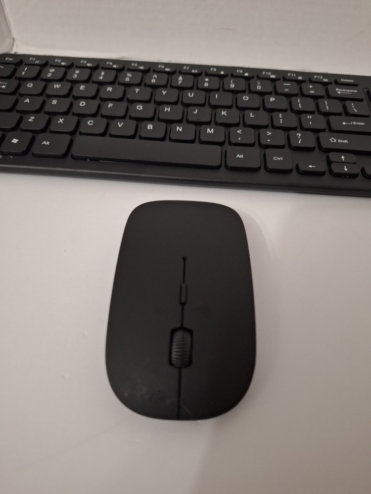 Wireless Gaming Keyboard and Mouse Slim Black Unbranded Computer Gaming Keyboard