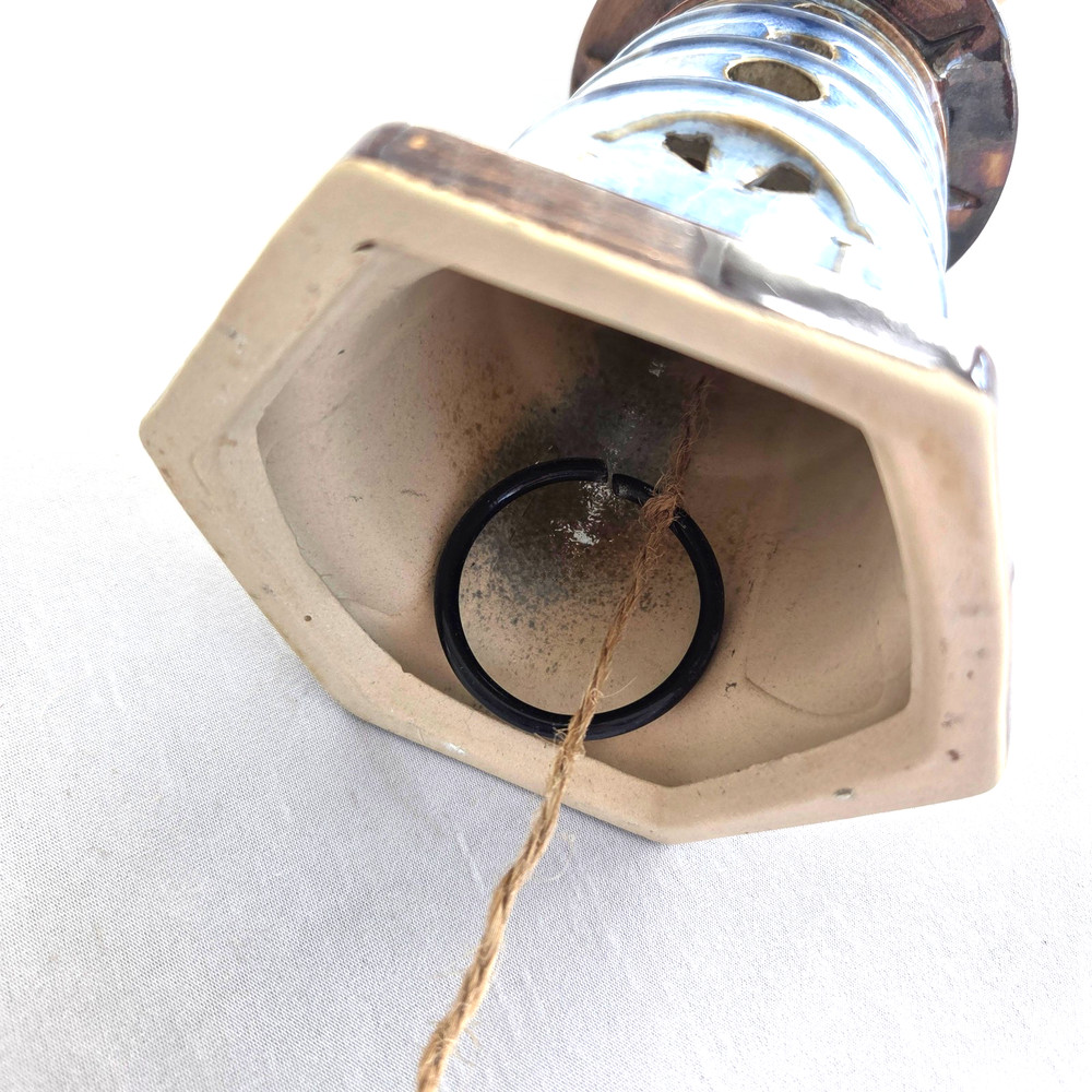 Lighthouse Wind Chime Rain Chain Ceramic Hanging Beach Nautical Decor Gutter