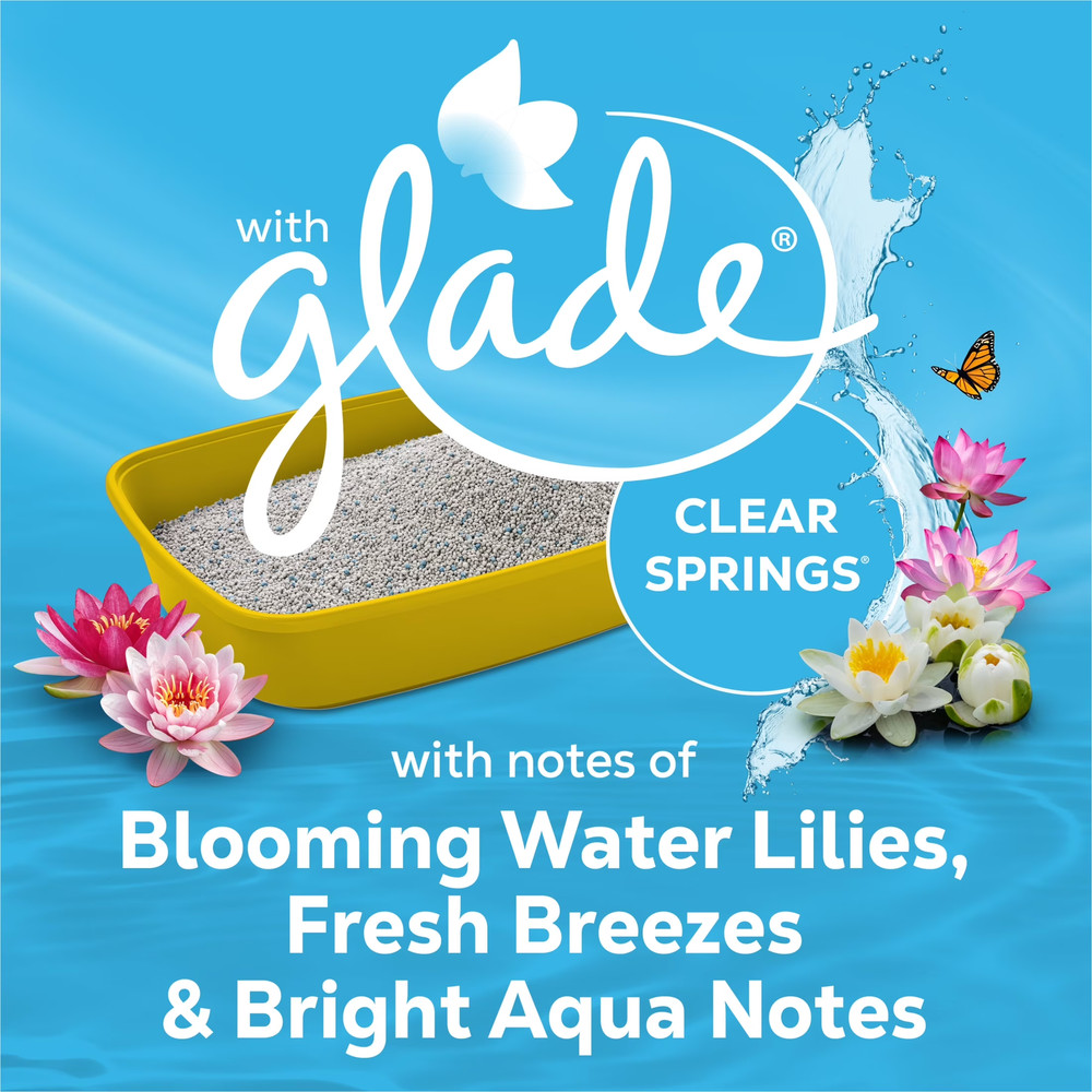 Glade Clear Springs Scented, Odor Control, Clumping Multi-Cat Litte