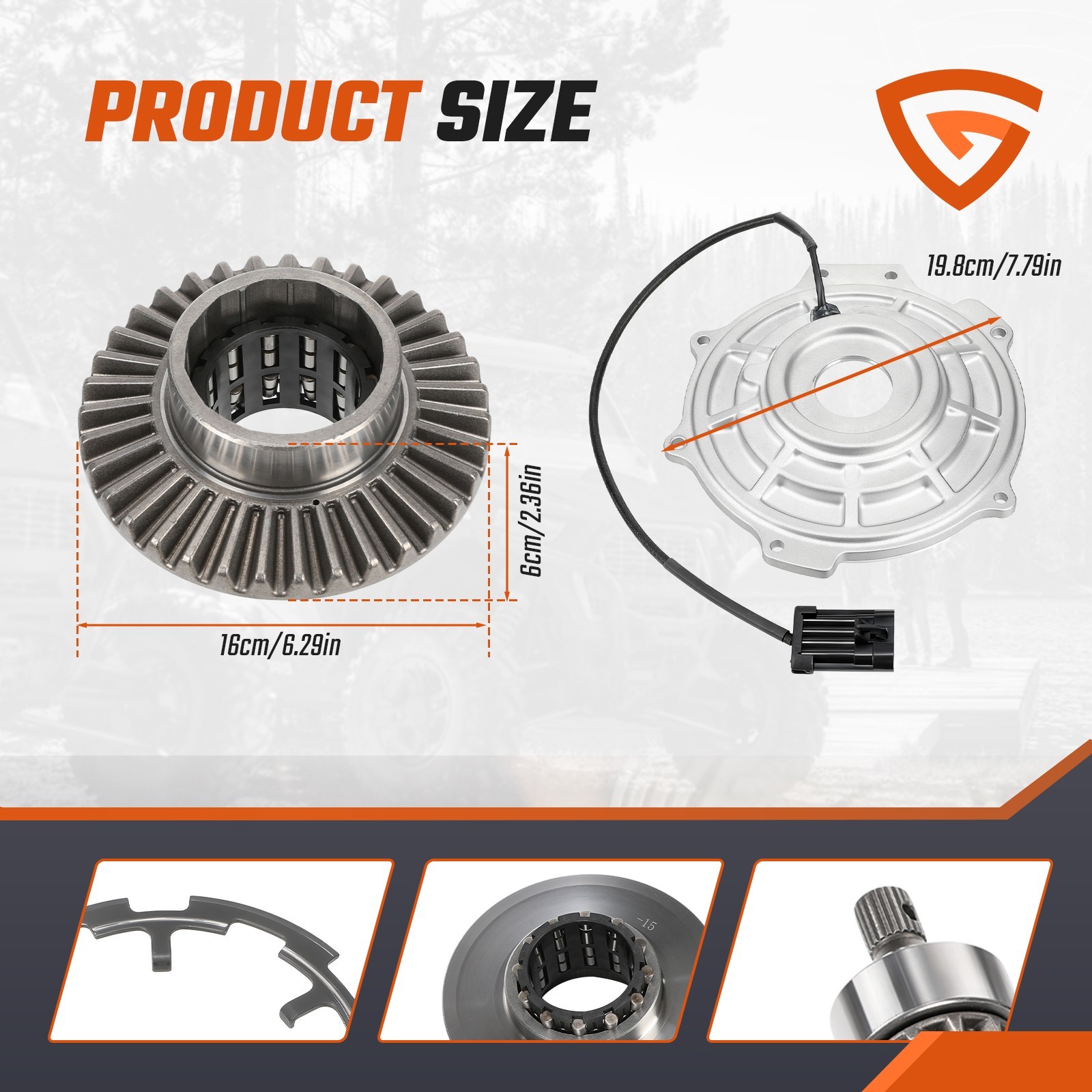 Front Differential Kit For Polaris RZR XP 1000 2014-23 / RZR XP 4 1000 14-23 USA