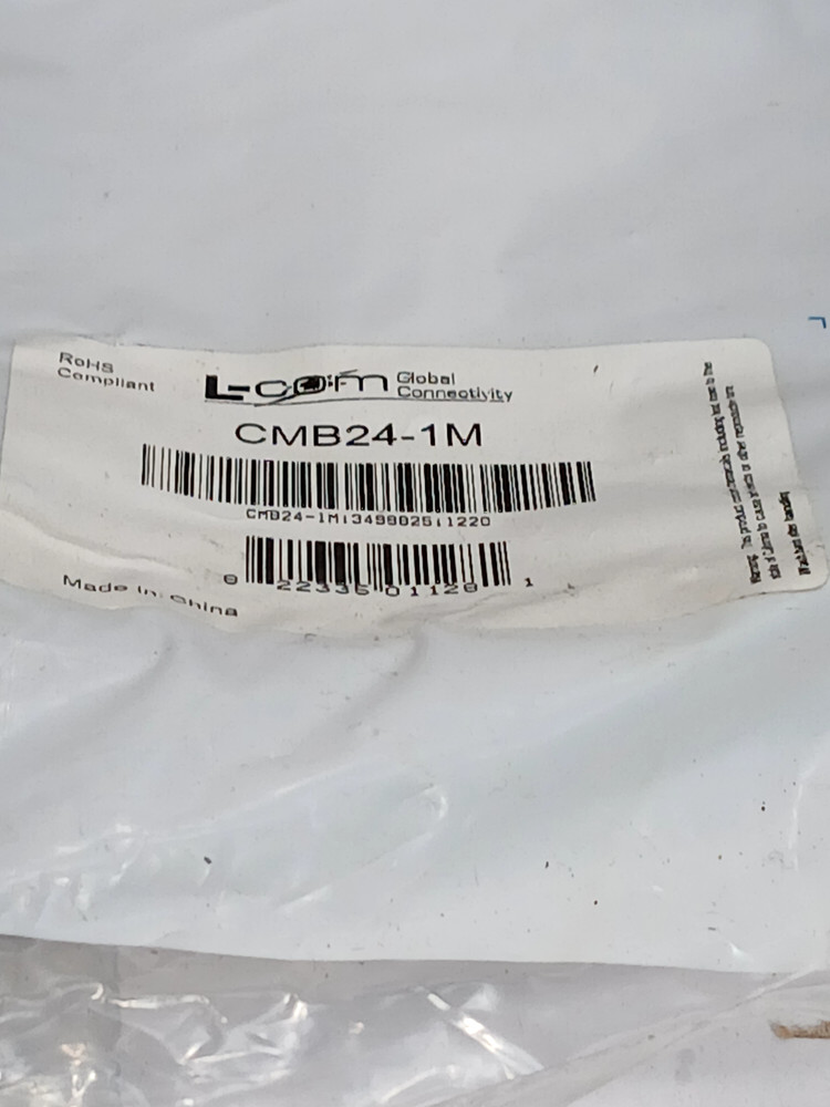L-COM CMB24-1M 1M Molded IEEE-488 Cable (BR4B.3B1)