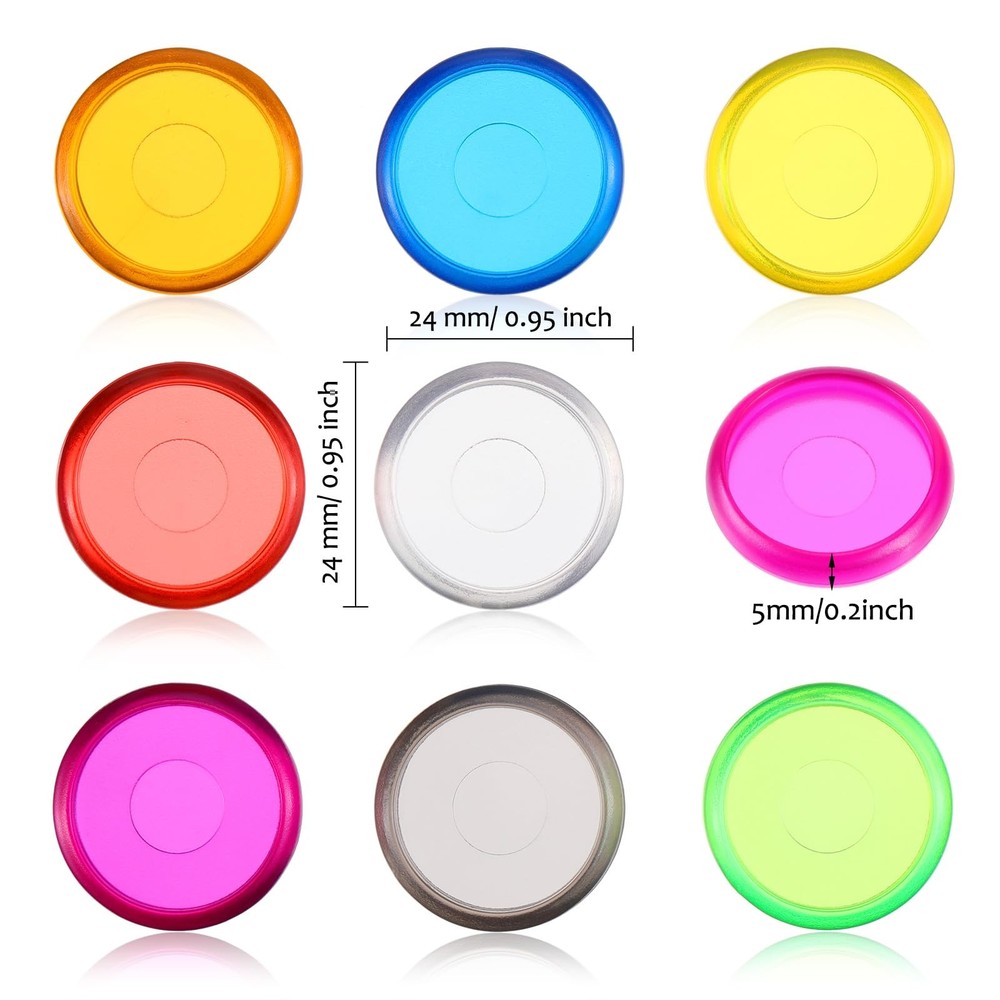 Plastic Mini Discs Multicolor Binding Ring Expansion Discs for Notes or Artwork