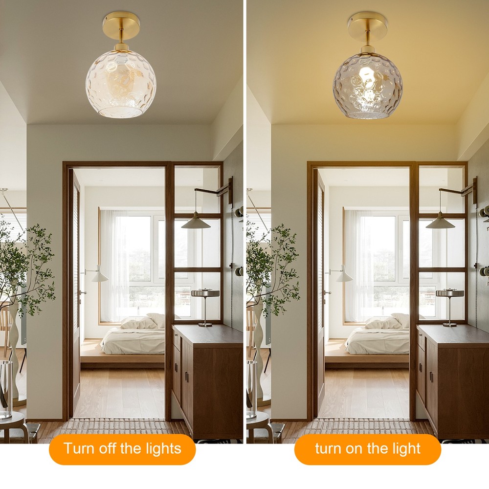 Gold Flush Mount Ceiling Light Fixture Modern Semi Flush Mount Ceiling Light