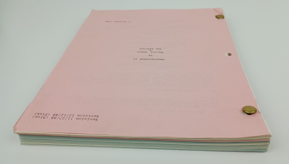 Ghostbusters II Script - 1988 Pink & Blue Revision