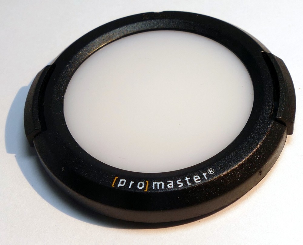 Promaster 52mm snap on type Lens Front Cap white balance translucent