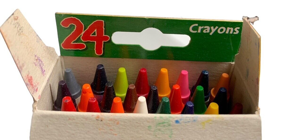 Vintage Crayola Crayons 24 Pack Binney & Smith With Box 1999