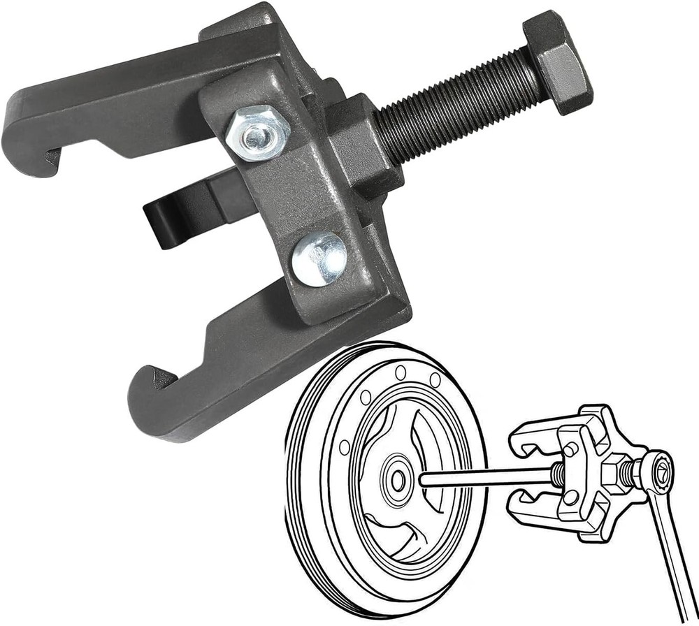 Harmonic Balancer Damper Pulley Remove Extractor Kit Compatible with Ford, GM...