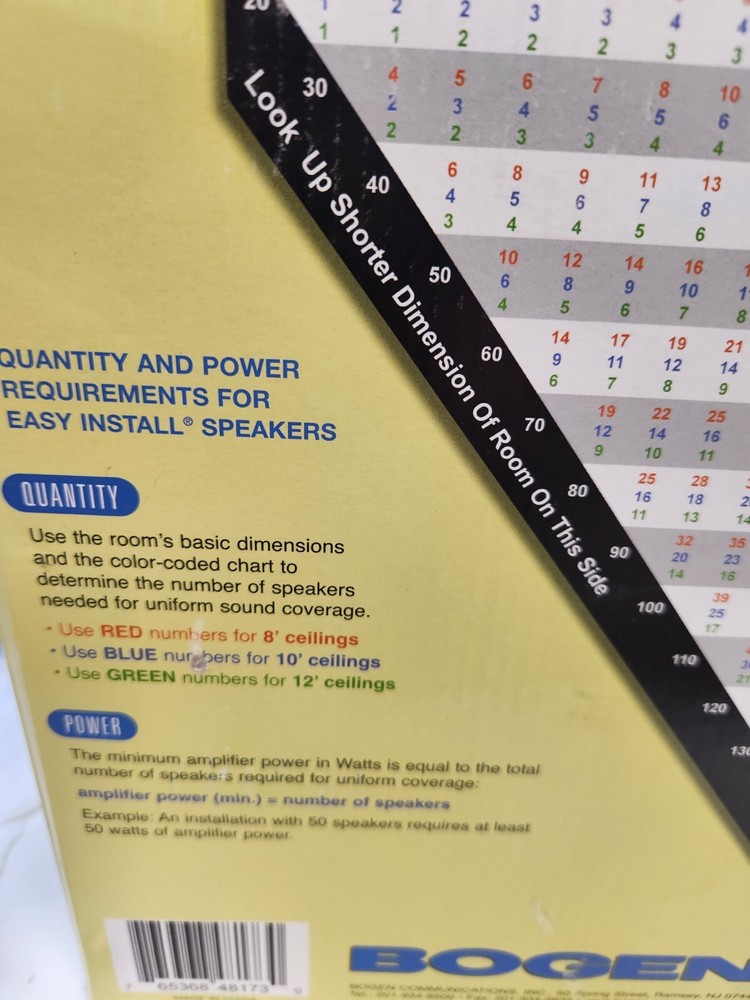 Bogen SM1EZ Bogen Easy Install Speaker w/Single Tap