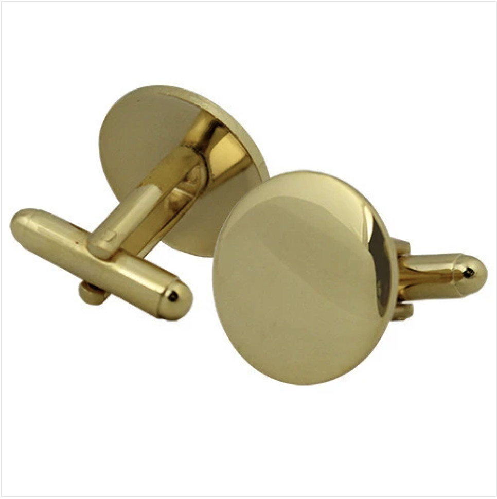GENUINE U.S. NAVY CUFF LINKS - GOLD