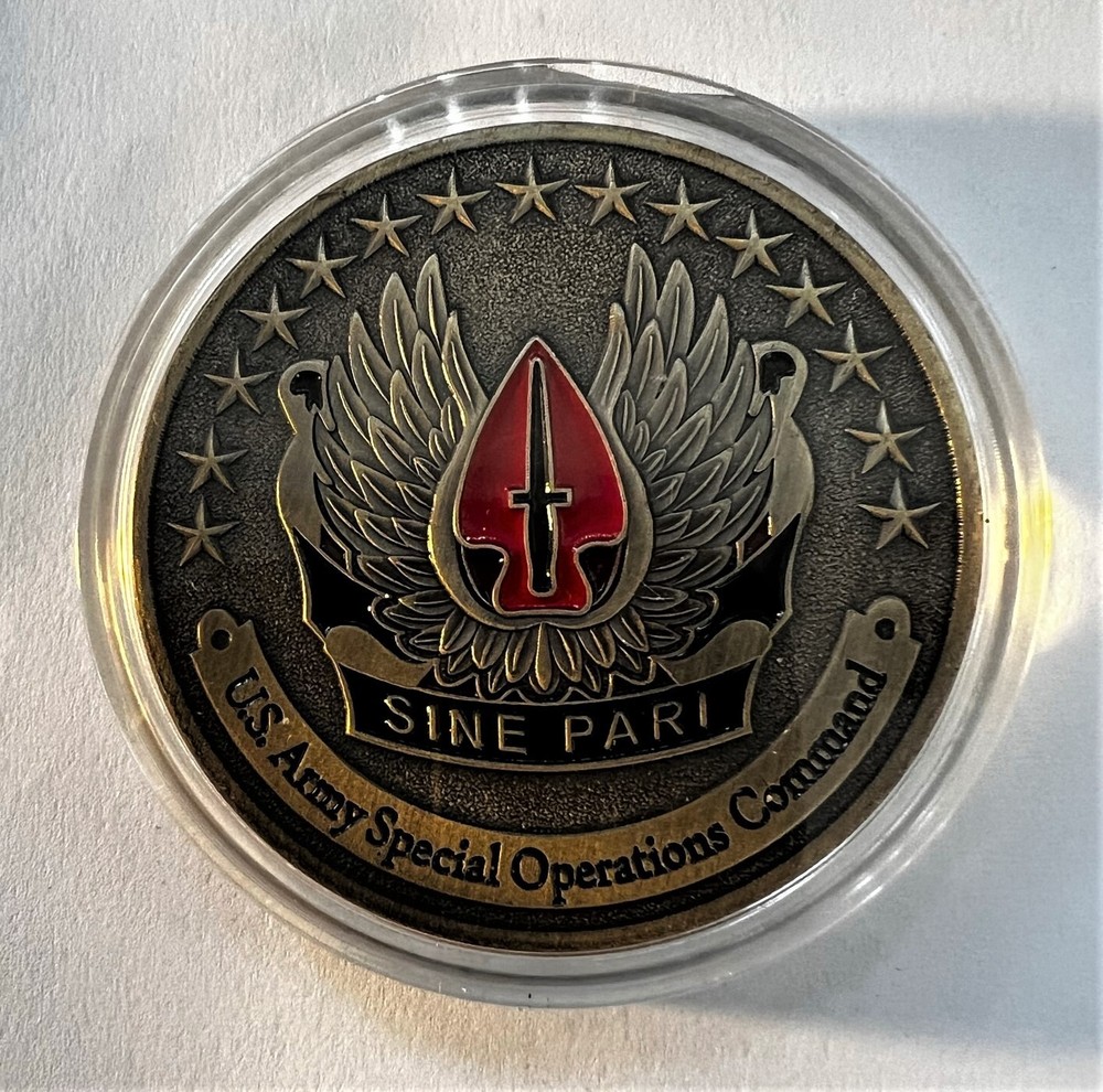 Delta Force Army Special Operations Command Challenge Coin #2 De Opresso SEAL PJ