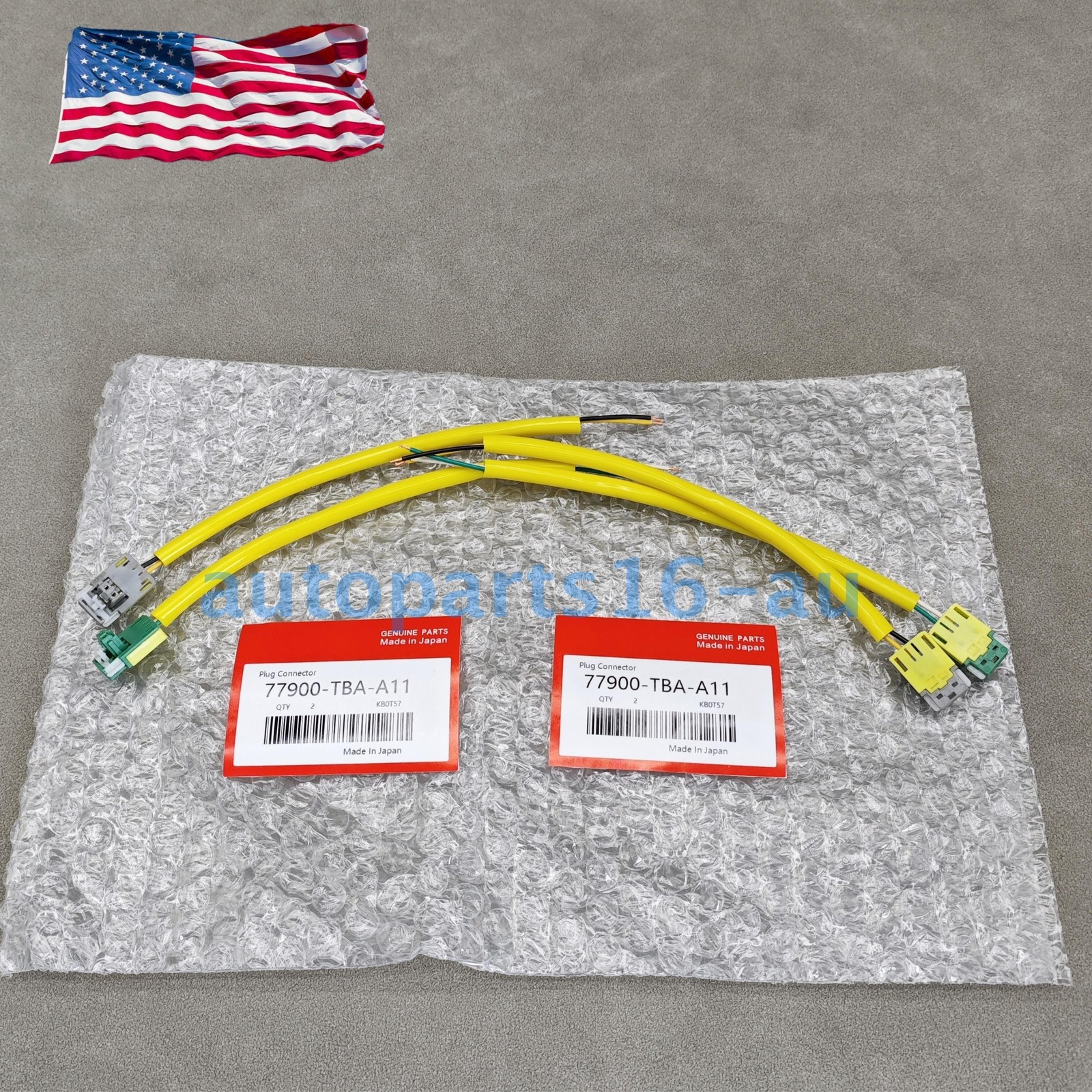 OEM 2× Driver AB Clock Spring Plug Connector For Honda Civic 16-19 77900TBAA11