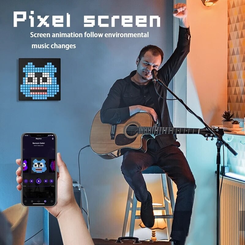 pixel stand night light