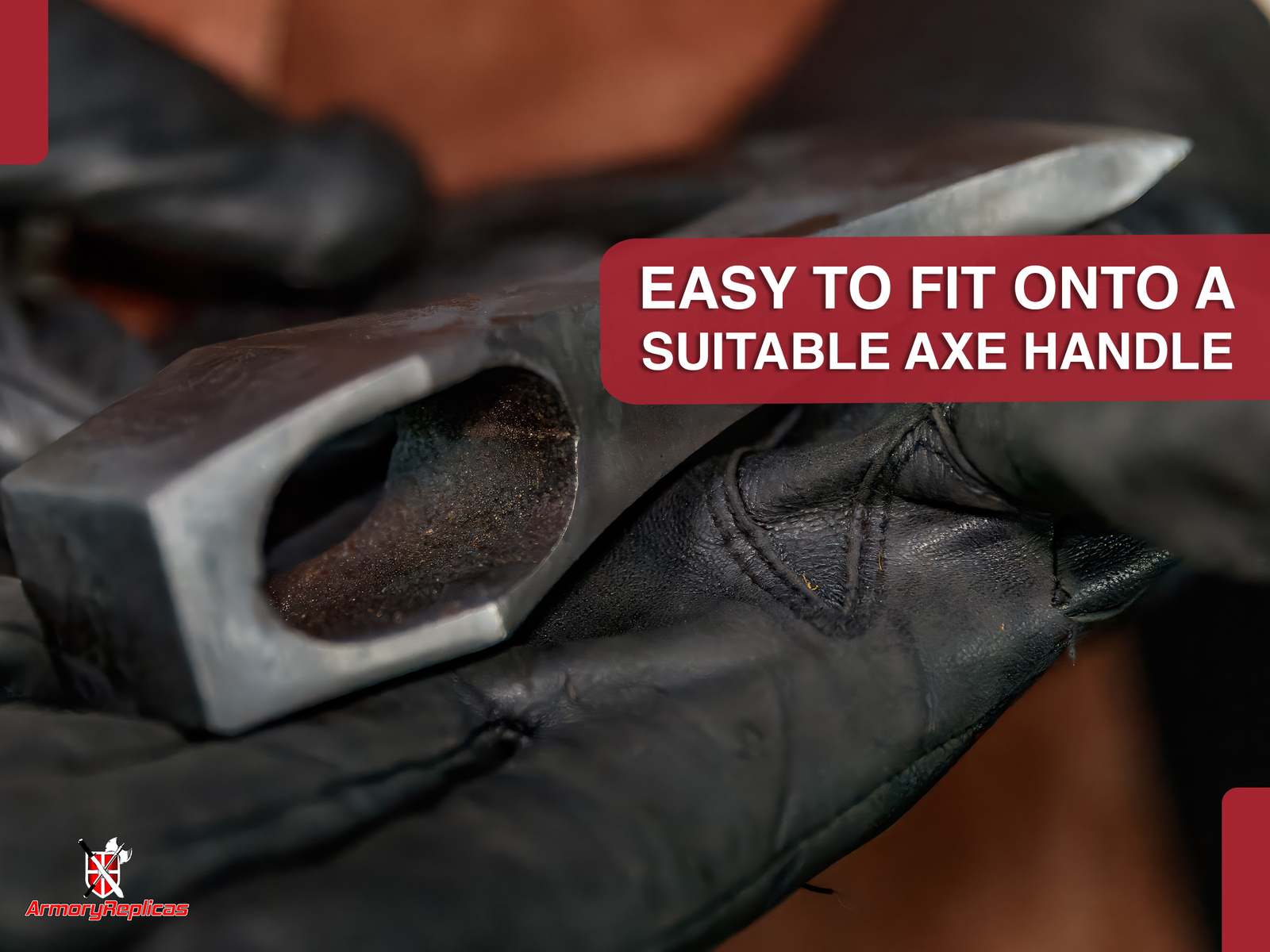 Tempered Carbon Steel Axe Head Historical Replica Design for Collector Use