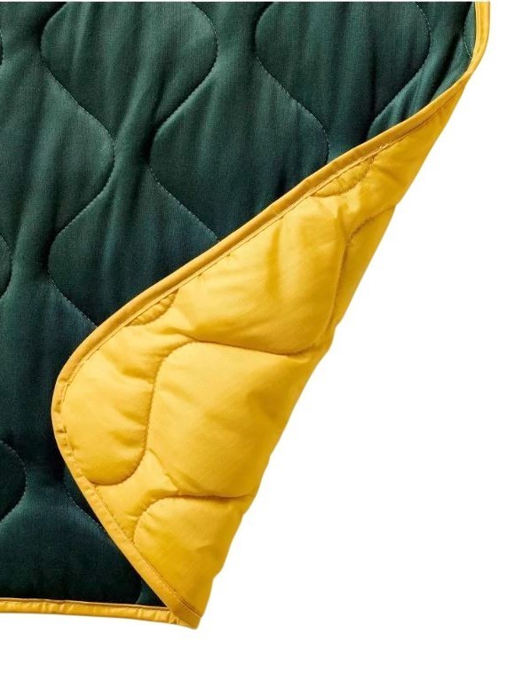 Woolrich x Target 70" x 50" Yellow/Dark Green Outdoor Throw Blanket