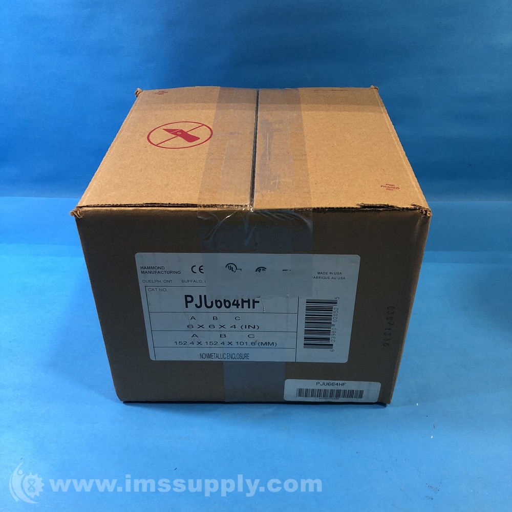 Hammond PJU664HF Electrical Control Panel Enclosure FNFP