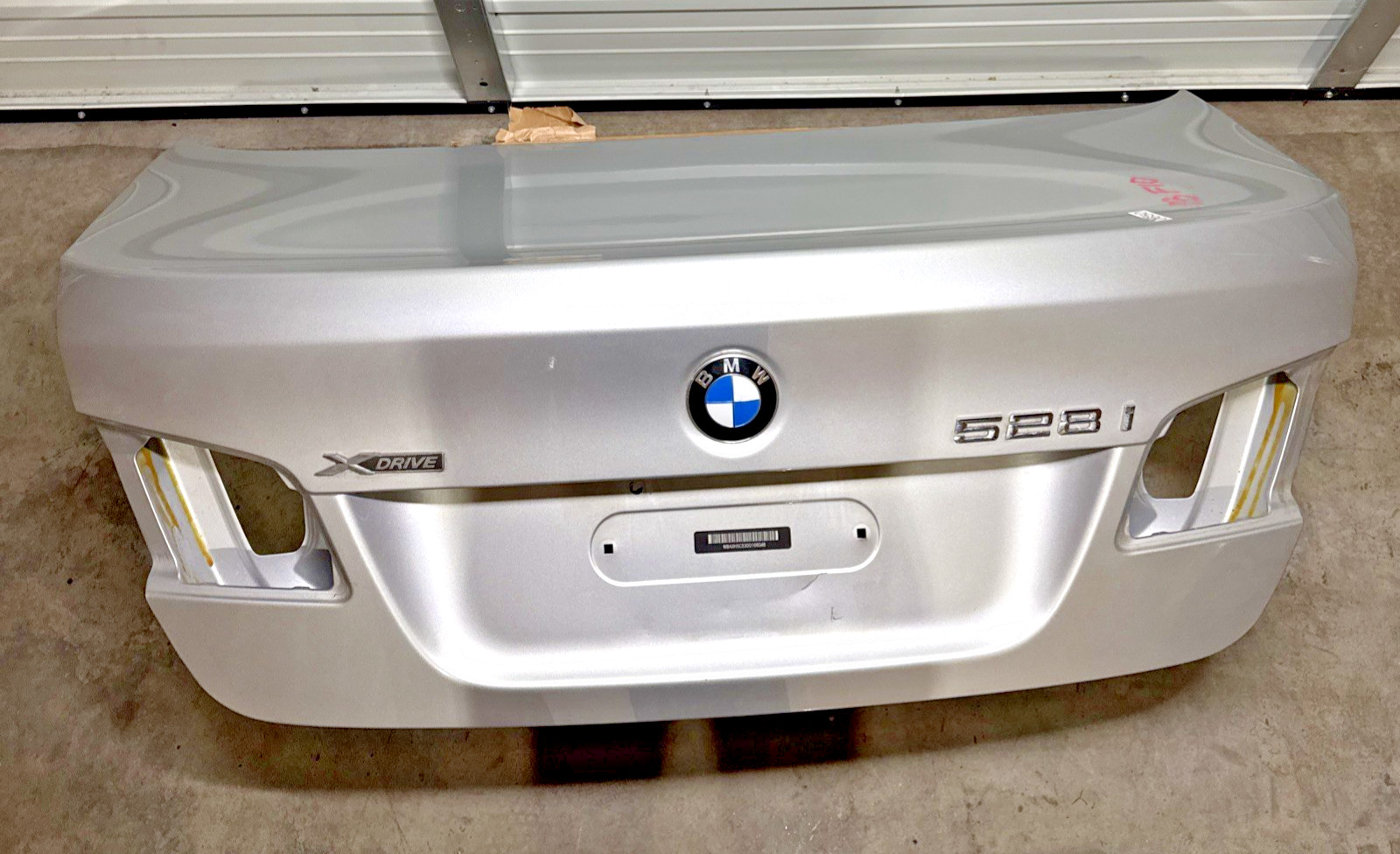 09-17 BMW F10 F18 Rear Trunk Lid Shell Panel Silver OEM