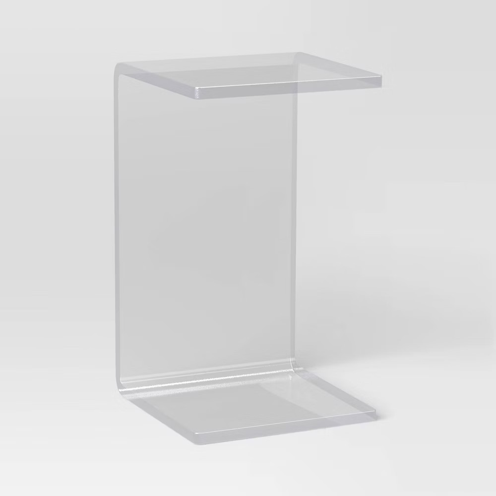 C Shape Acrylic Table Clear - Room Essentials