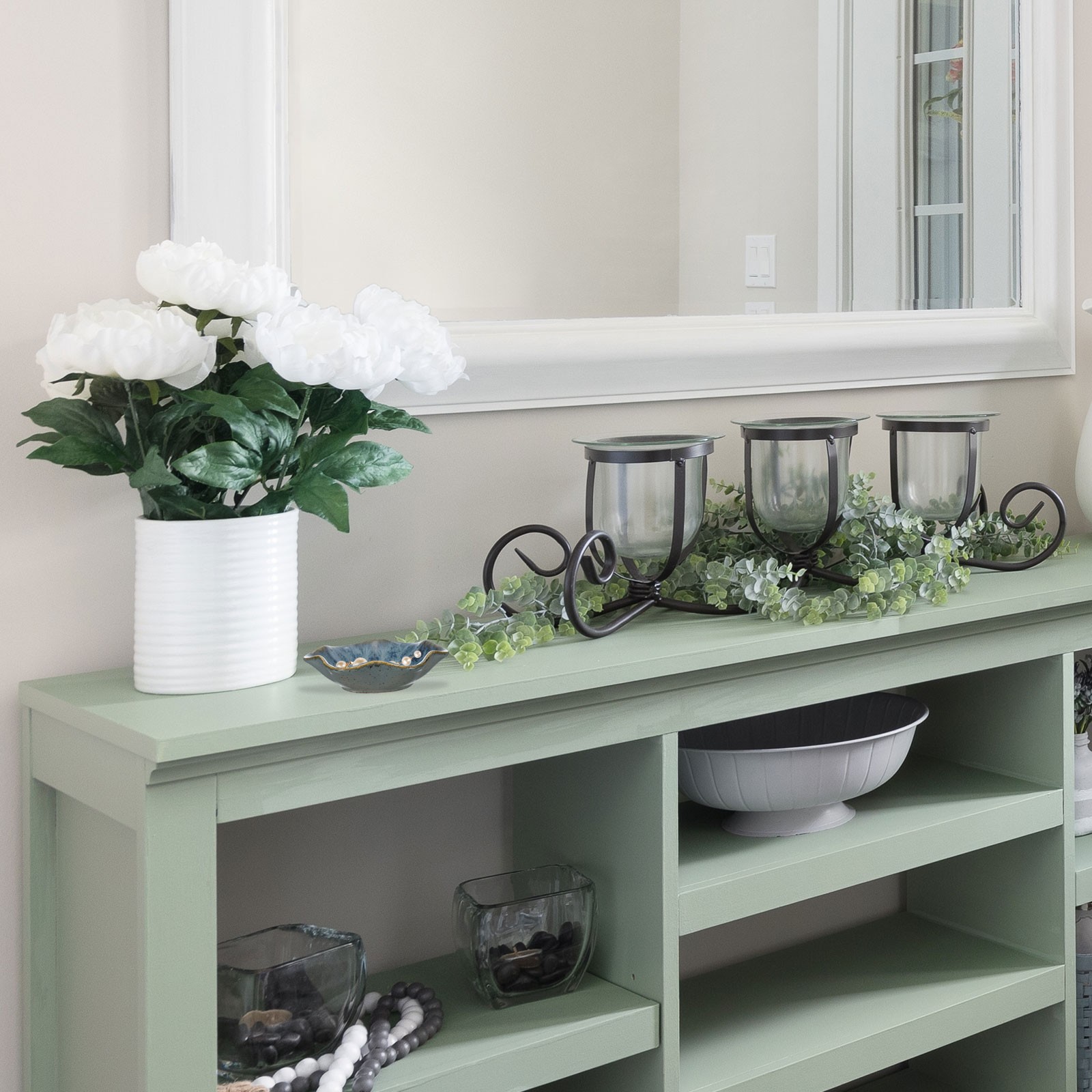 2Pcs Ceramics Jewelry Plate, Lotus Small Ring Tray Key Holder Bowl, Pink/White