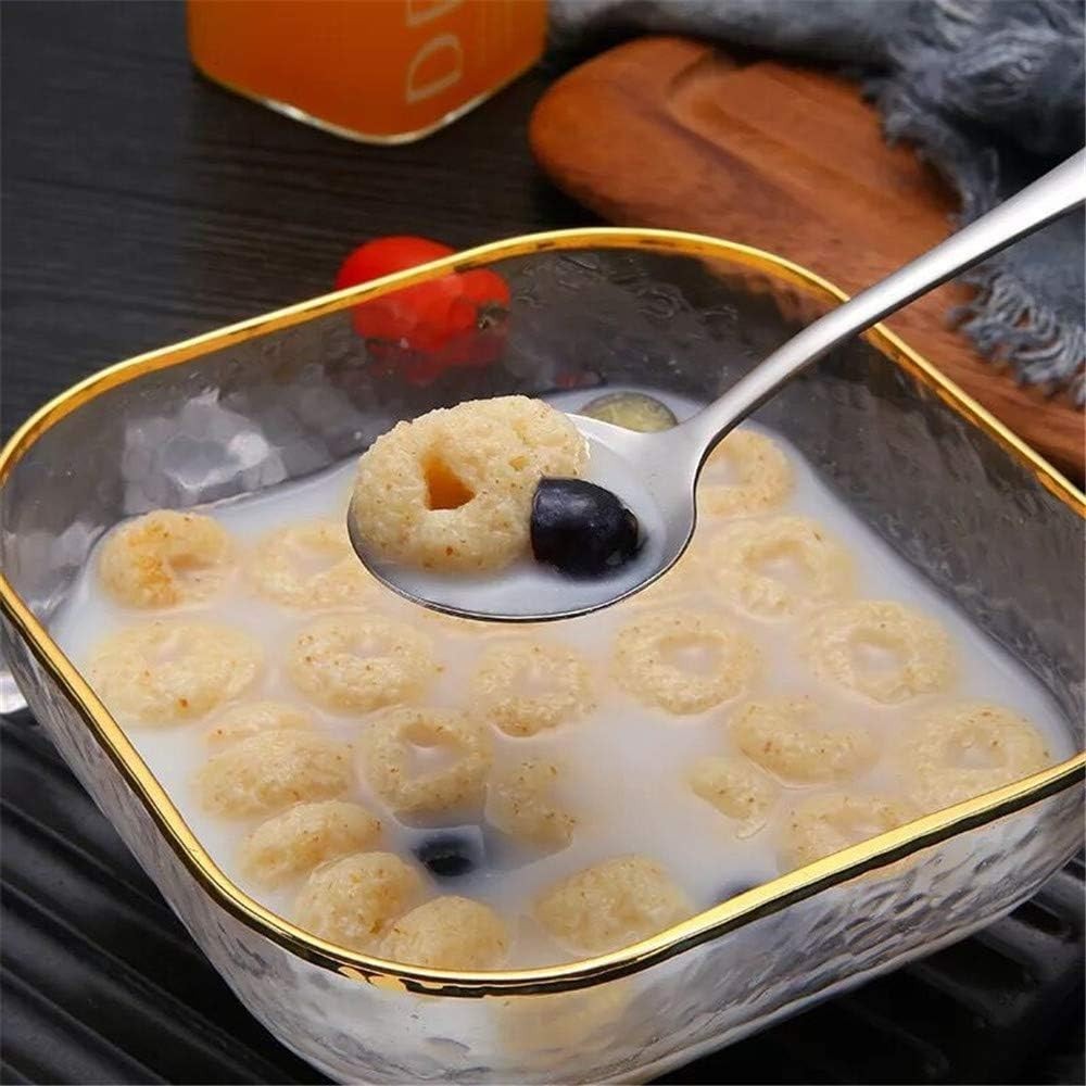 Soup Spoons 8-Piece Premium Stainless Steel Spoons round Spoons, Heavy-Weight