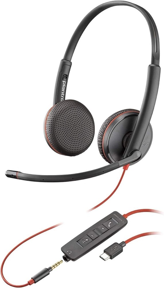 Plantronics Blackwire C3225 USB-C Headset - Retail Packaging