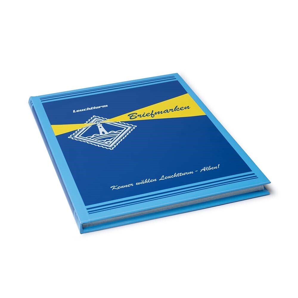 Retro Stamp Collection Stockbook Album 9x12 16 White Pages Vintage By Lighthouse