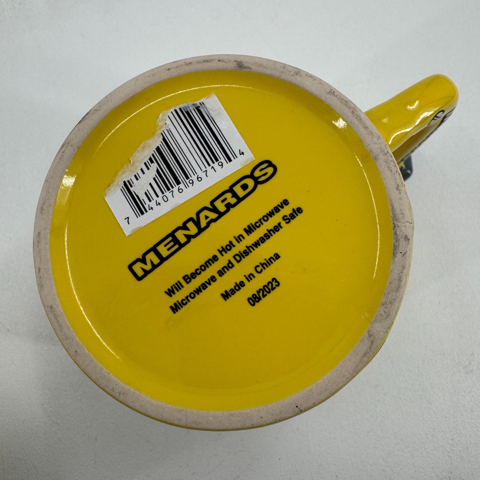 Menards Hardware Store 3D Ceramic Mug Coffee Tea Cup Yellow
