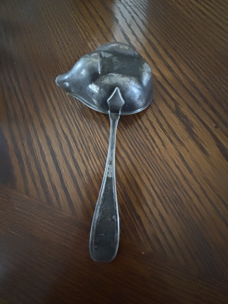 Page & Baker Antique Tea Strainer, Silverplate