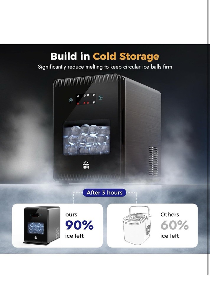 Ice Maker Automatic Whiskey Ice Ball Maker Machine Clear Cube Machine For Home