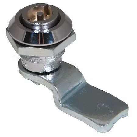 Cam Latch, Keyed, Polished Chrome,  4Rrf7