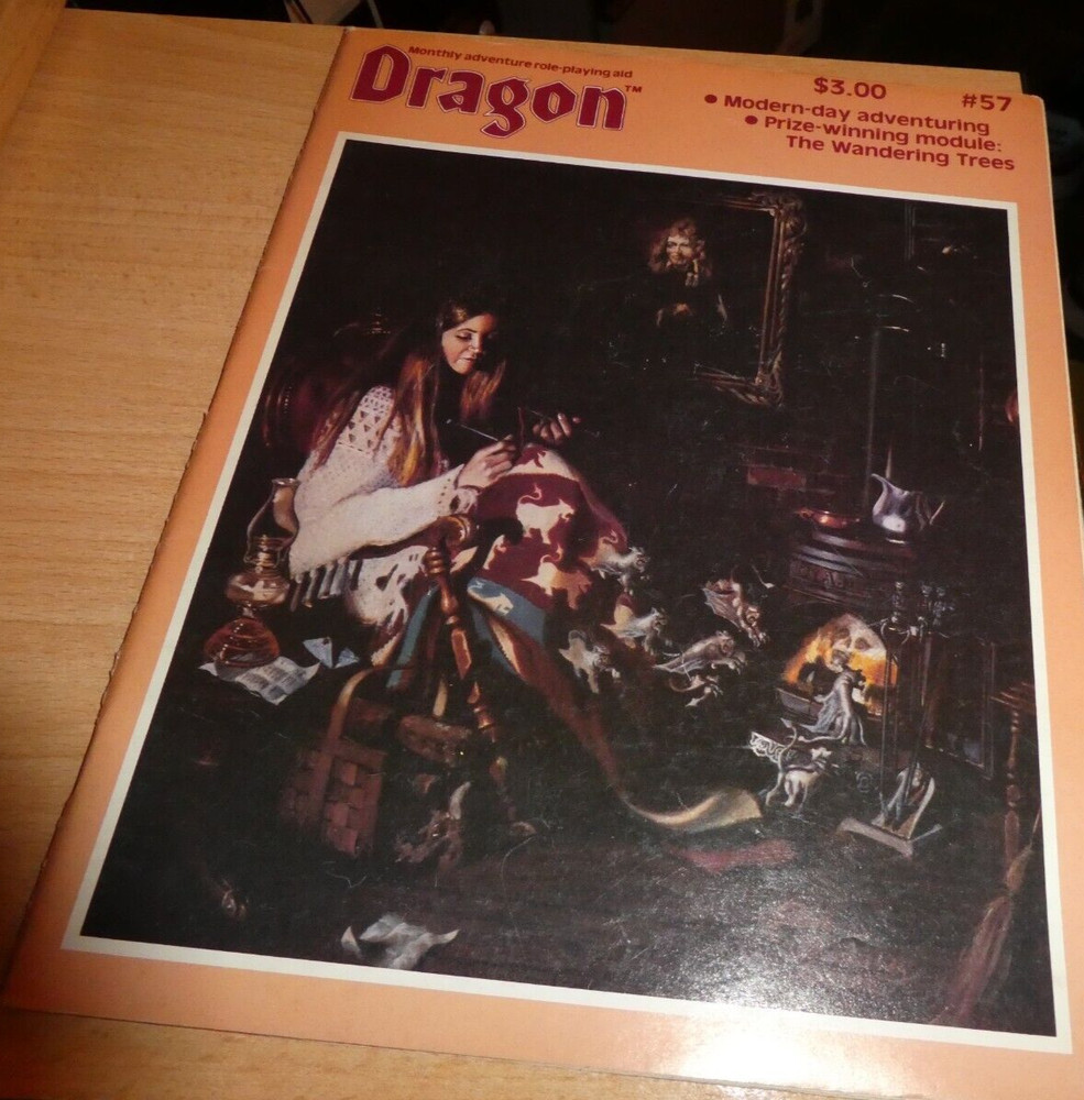 Dragon Magazine #57 w/ attached Wandering Tree Module MINT Condition TSR D&D