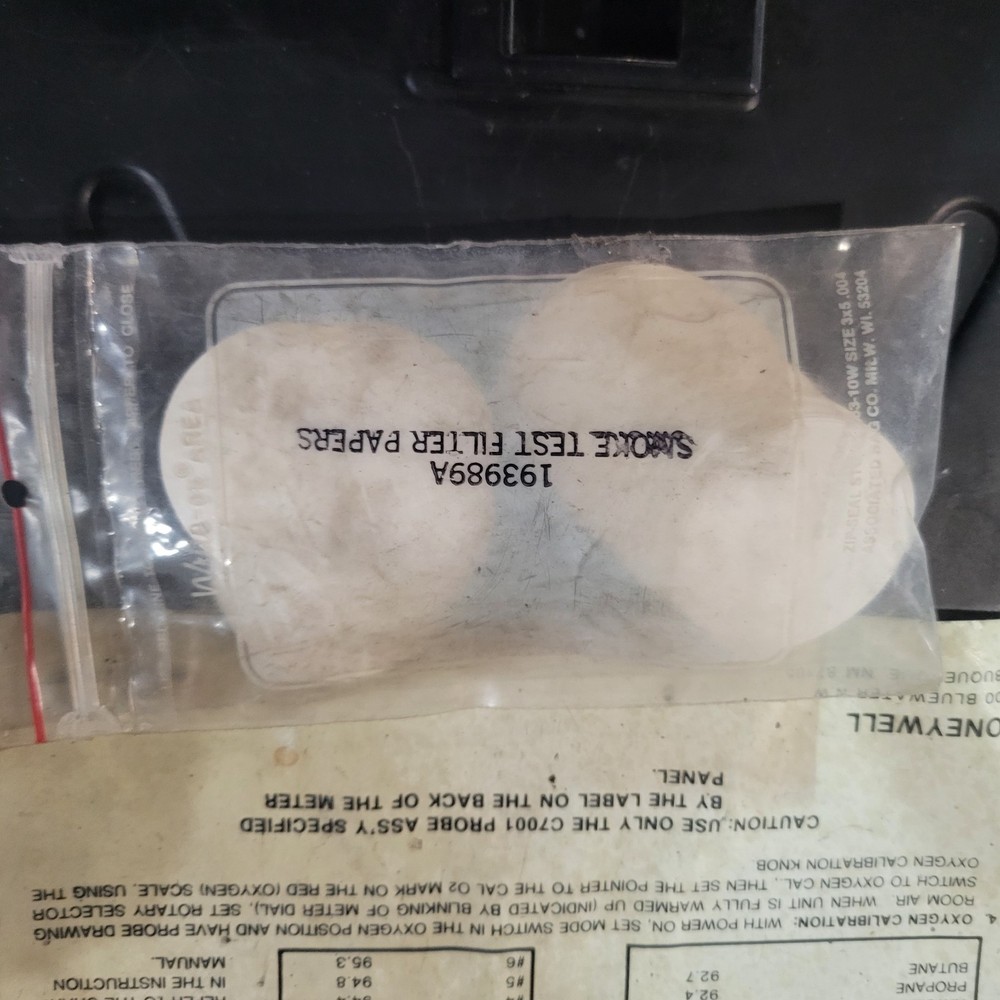 Honeywell Combustion Efficiency Analyzer A7001a