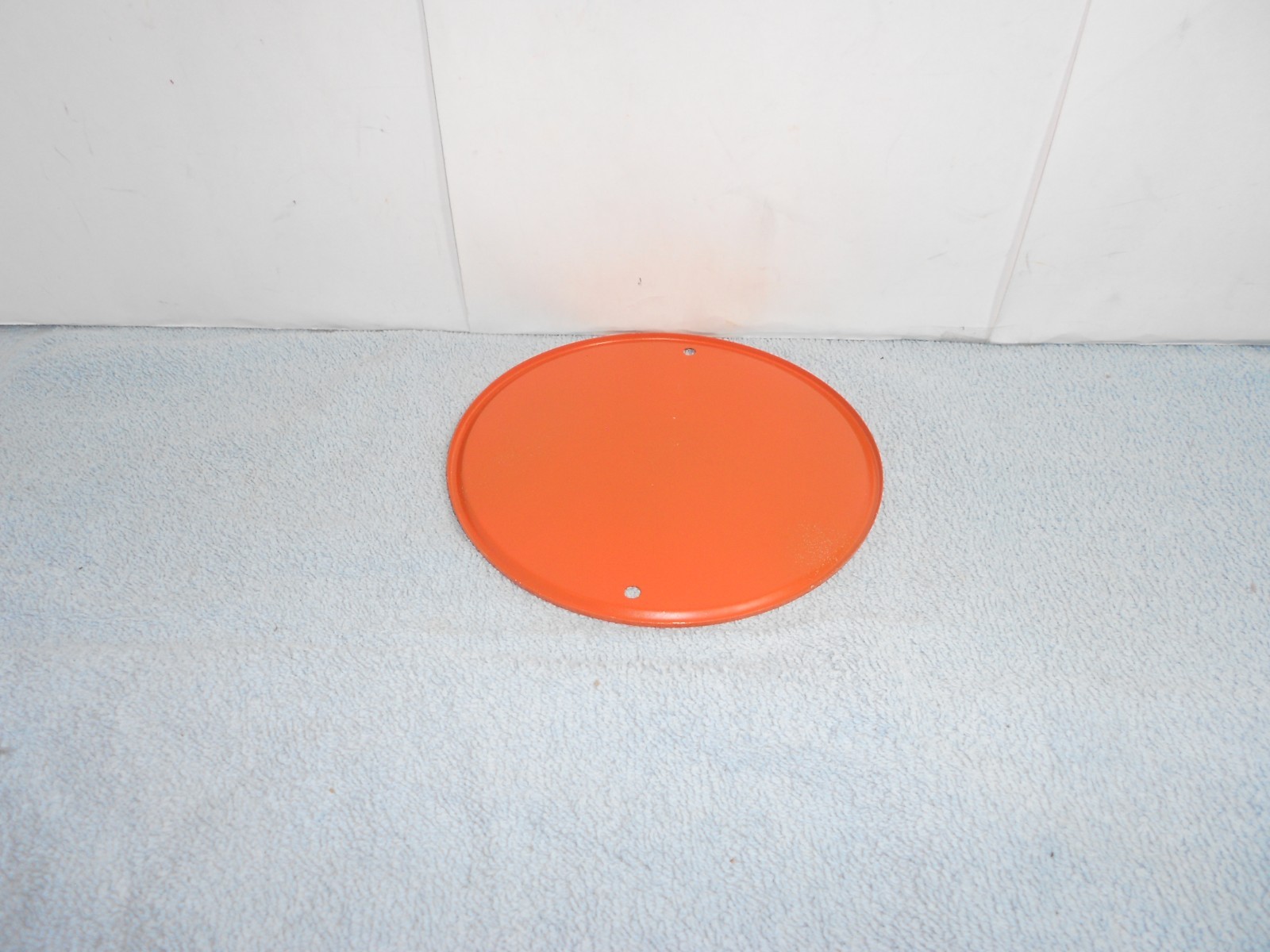 VINTAGE CRUSHY ORANGE CRUSH SODA POP ADVERTISING SIGN EMBOSSED TIN METAL TACKER