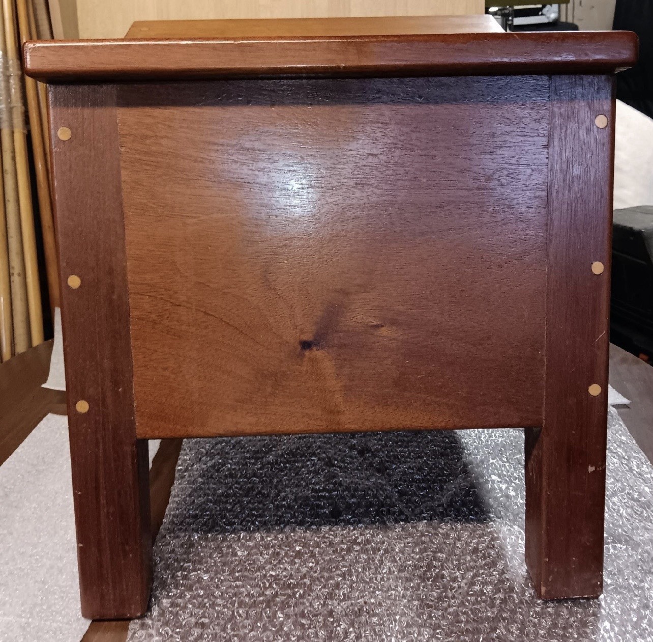 Mahogany bathing stool