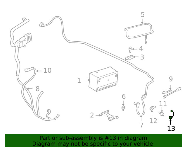 Genuine GM Positive Cable Cap 12010050