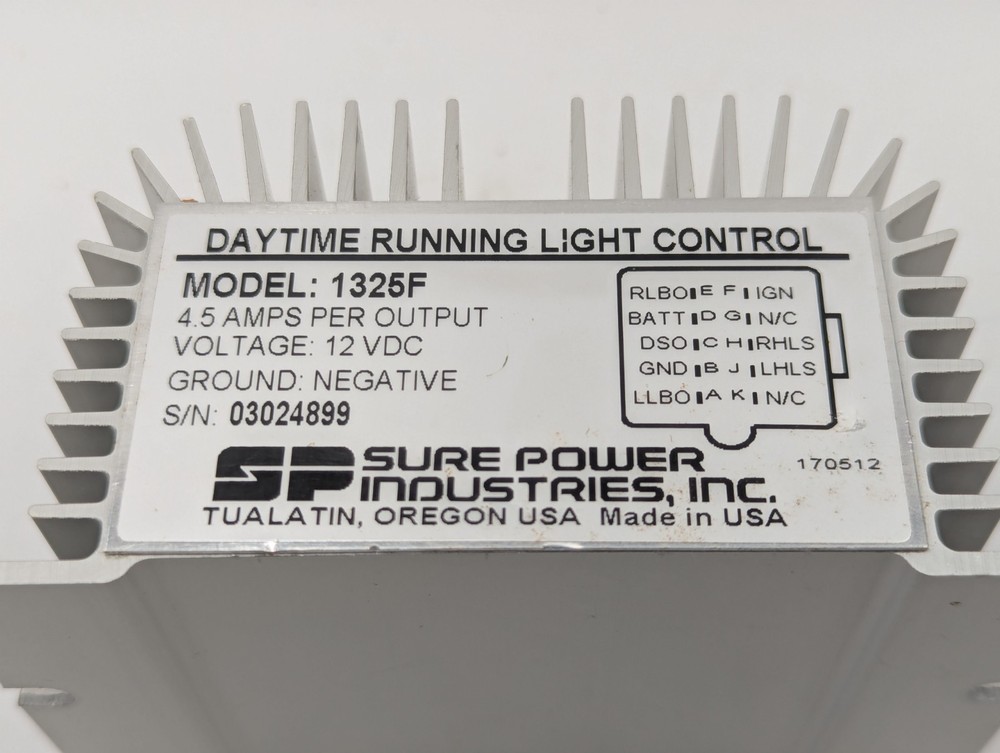 Sure Power 1325F DRL Control Module Daytime Running Light Controller 170512