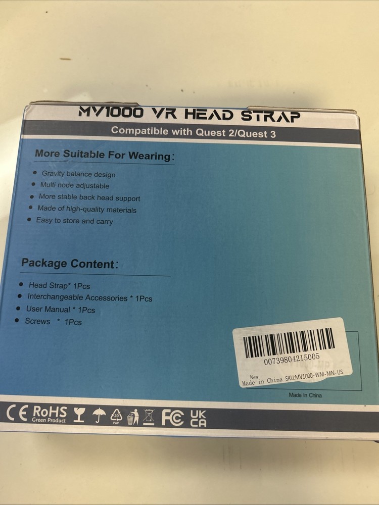 MV1000 VR Head Strap Meta Oculus Quest 2/3/3S Elite Strap for VR Headset