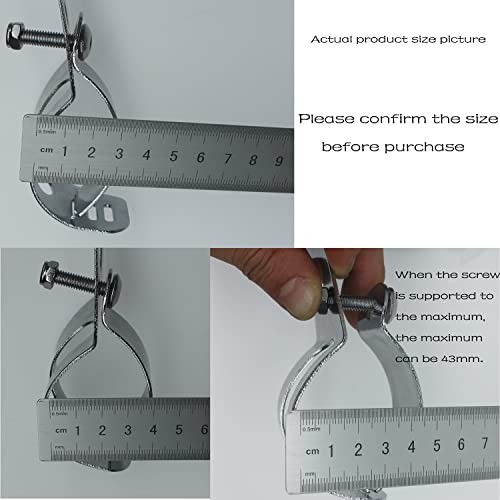 35-43mm Fork Headlight Mounting Bracket, Universal Motorcycle Headlight Chrome