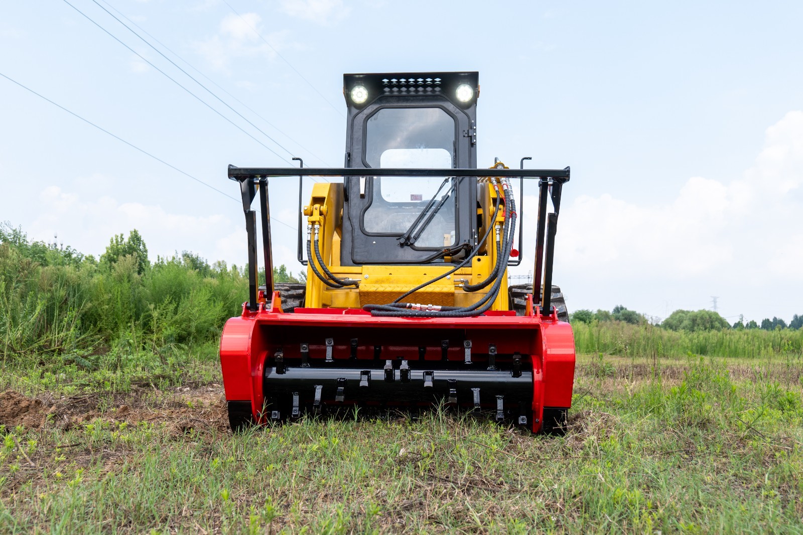 46" Forestry Mulcher Cutter for Bobcat Skid Steer Tree Removal Land Clearing