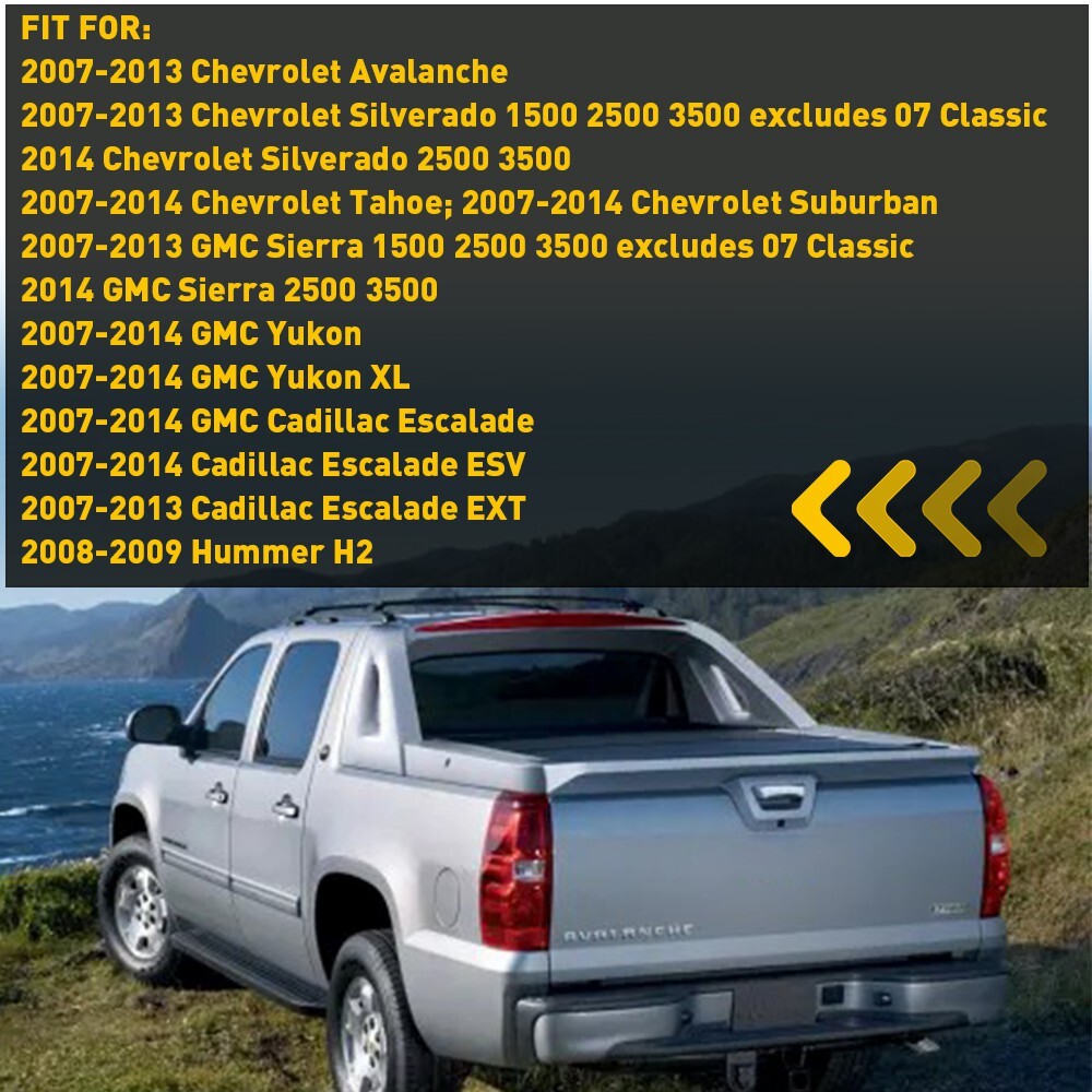 4PCS Door Lock Knobs Front/Rear Ebony For Chevy/GMC Silverado/Sierra 07-13