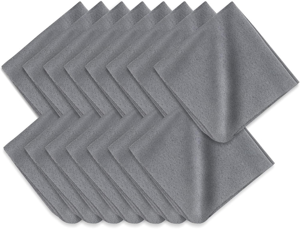 15 Pack Microfiber Cleaning Cloths for Electronics, Camera Lenses, Eyeglasses, C