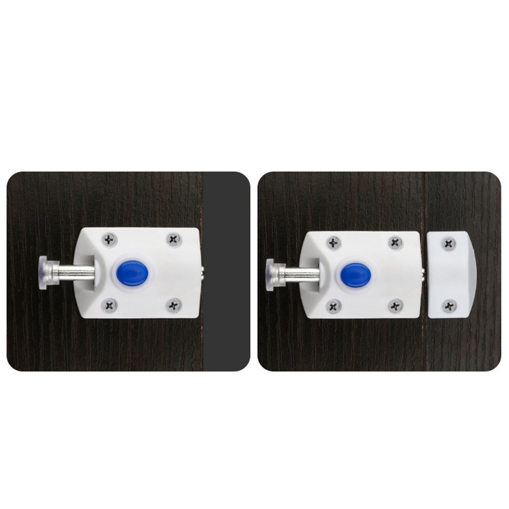 Secure and Safe Door Bolt Latch ABS+Iron Material Package Includes 10PCS