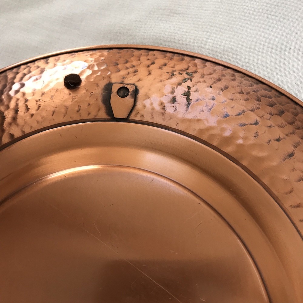Vintage Solid Copper Plate Canada Leaf By Fantasy CopperWare Solid Decorative